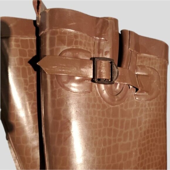 Capelli New York- Wedge Platform Rubber Rainboots- adjustable calf - Picture 8 of 14